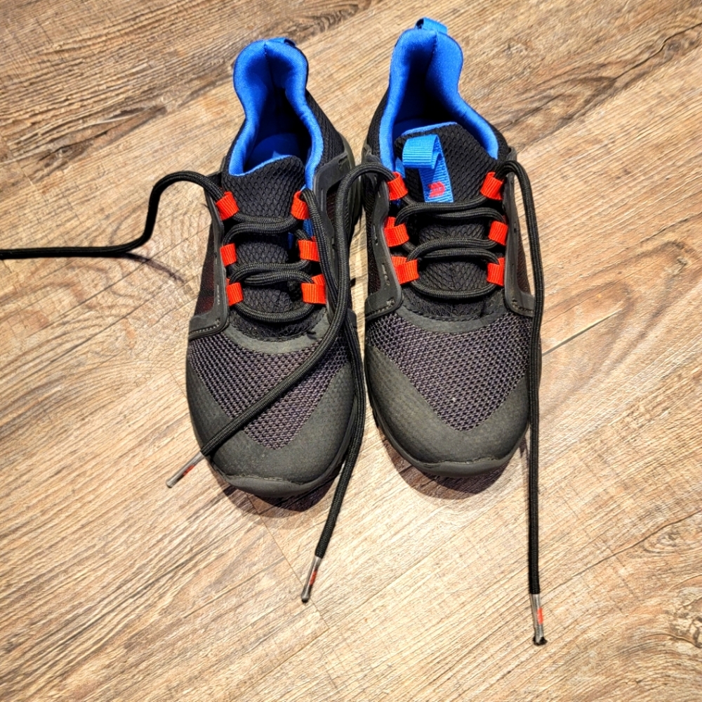 Boys Sneakers red blue and black, Target Ortholite size 12